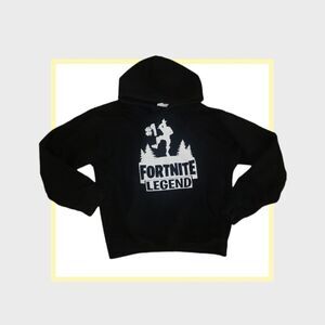 Boys Fornite Legend- Take the L Black Hoodie XL